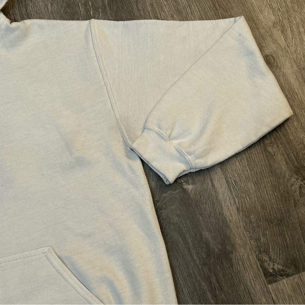 Billie Eilish OG Hanging Blohsh Merch Rare Vtg White Gildan Hoodie Size Small - Picture 4 of 8